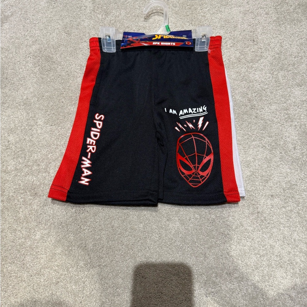 Spider-Man Black and Red Shorts